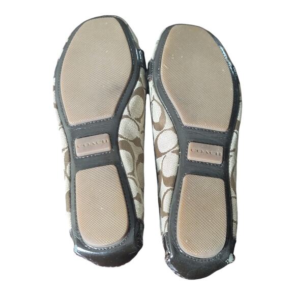 Coach Hellen Brown Leather Flat Loafer Shoes Slip On Women's US‎ 7B - Picture 6 of 10